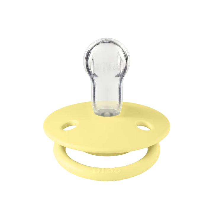 SALE BIBS Round De Lux Silicone Dummies 2 Pack (ONE SIZE 0-3 Years)