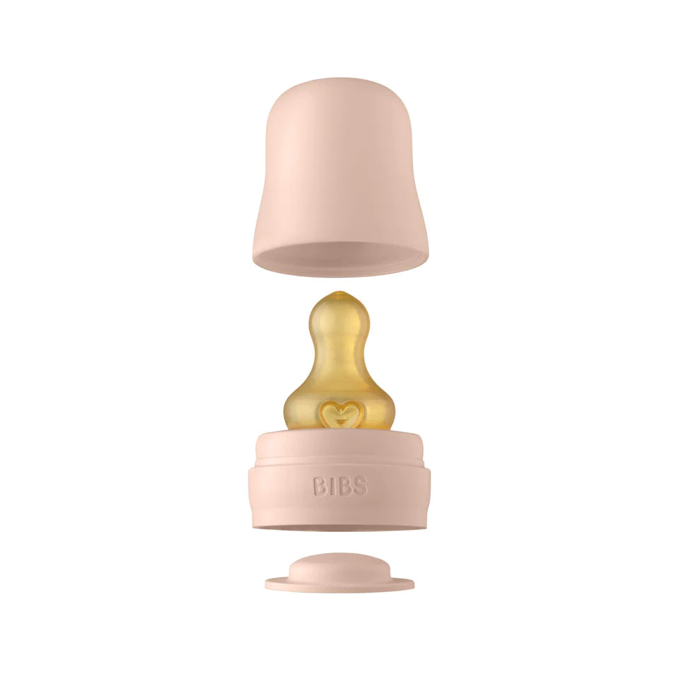 BIBS Baby Glass Bottle Complete Set 225ml | Blush