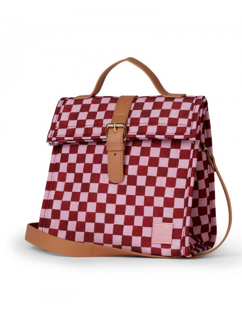 The Somewhere Co Lunch Satchel - Crimson Haze