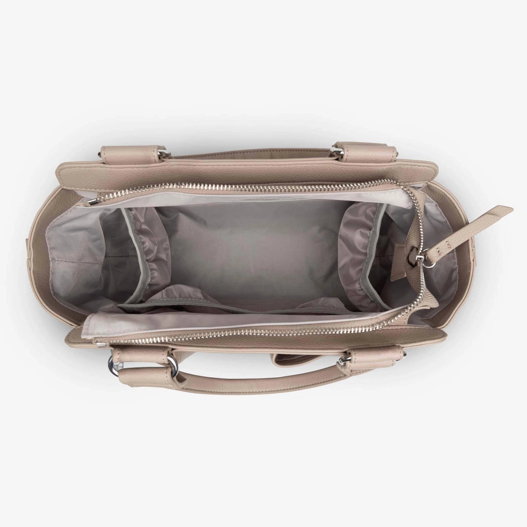 Vanchi Amelia Convertible Nappy Bag/ Pram Caddy - Stone