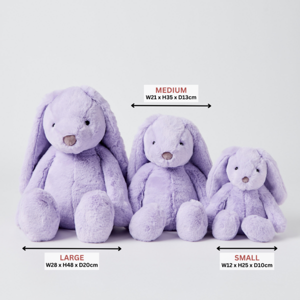 Jiggle & Giggle 35cm Bunny Plush Toy - Lilac
