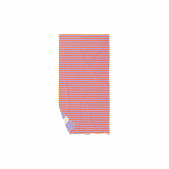 Quut Play Towel - Road & Lavender Stripe