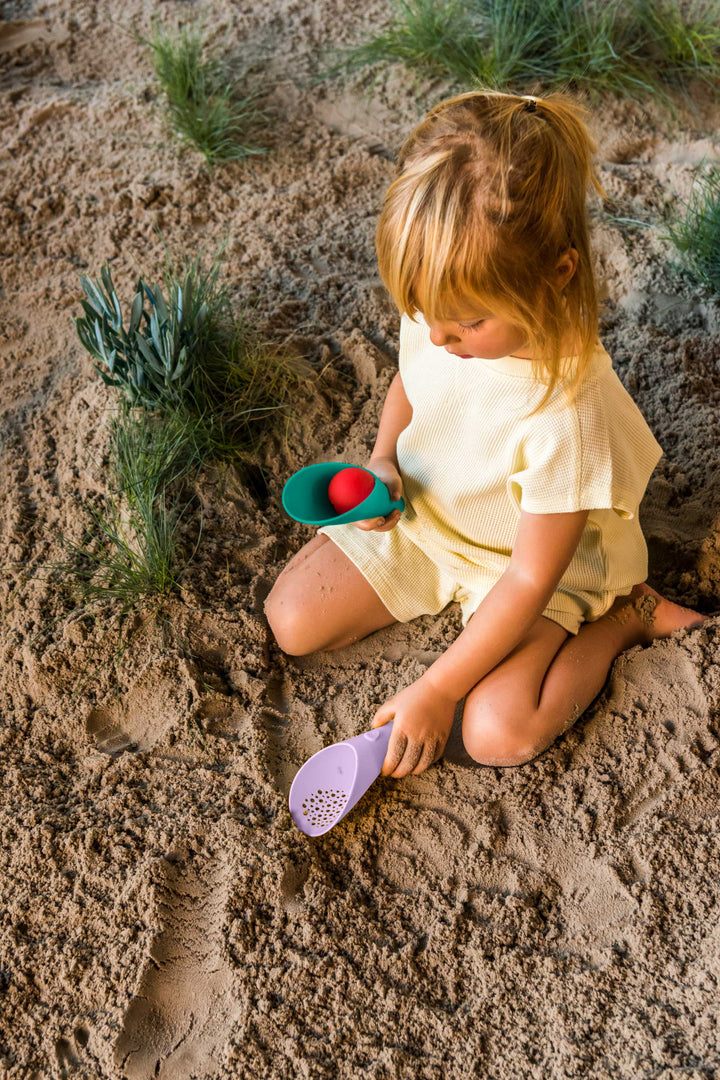 Quut Cuppi Beach Shovel & Sifter Toy - Lagoon & Lavender