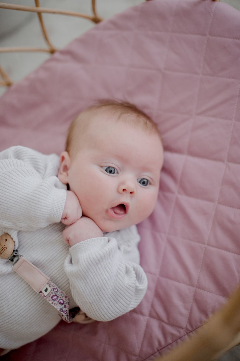 Bambella Waterproof Bassinet Sheet | Dusty Mauve