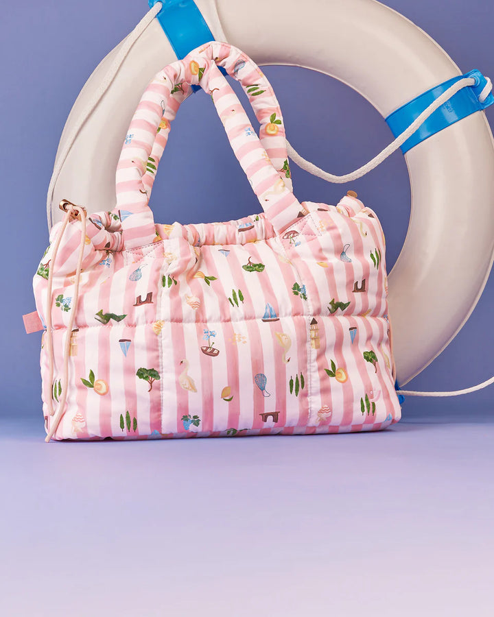 Marshmallow Midi Tote Bag - Boat Club