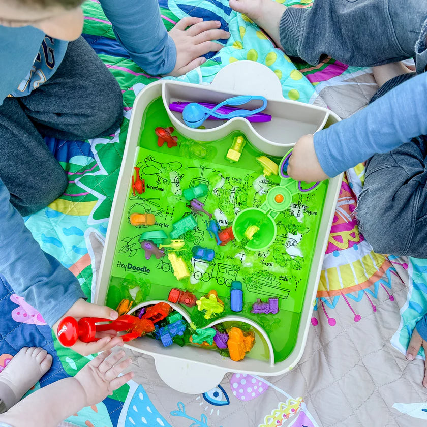 Mini Colouring & Doodle Mat - Toot Toot Honk