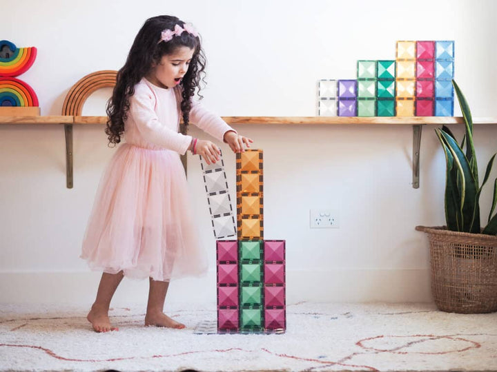 Connetix Magnetic Tiles Pastel Rectangle 24 Piece Pack