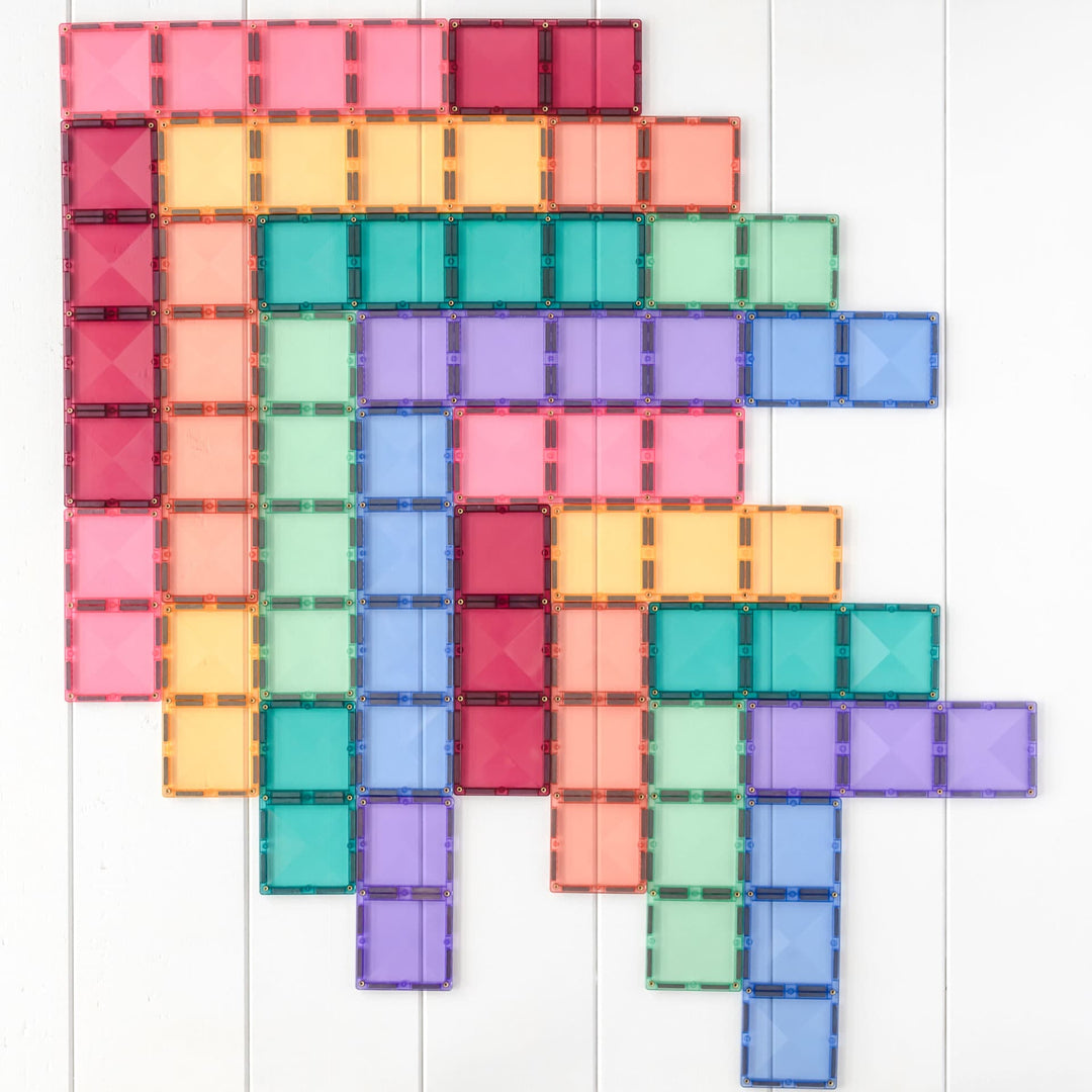 Connetix Magnetic Tiles Pastel Rectangle 24 Piece Pack