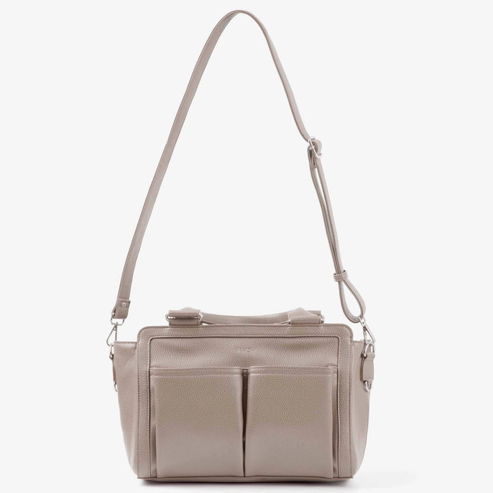 Vanchi Amelia Convertible Nappy Bag/ Pram Caddy - Stone