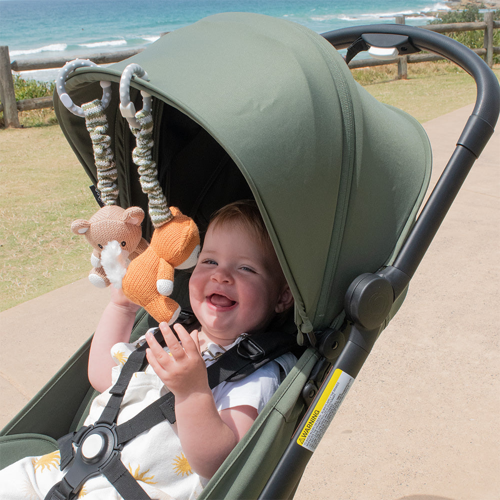 Pram/Stroller Toys - Bear & Fox
