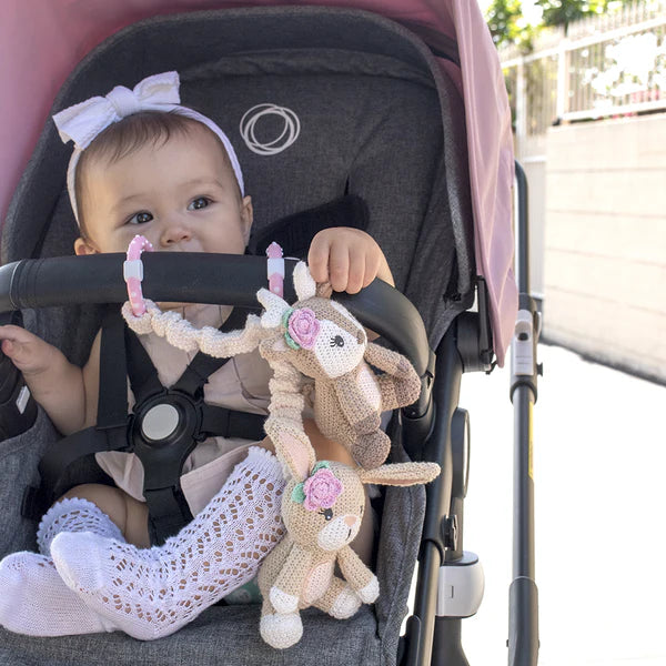 Pram/Stroller Toys - Fawn & Bunny