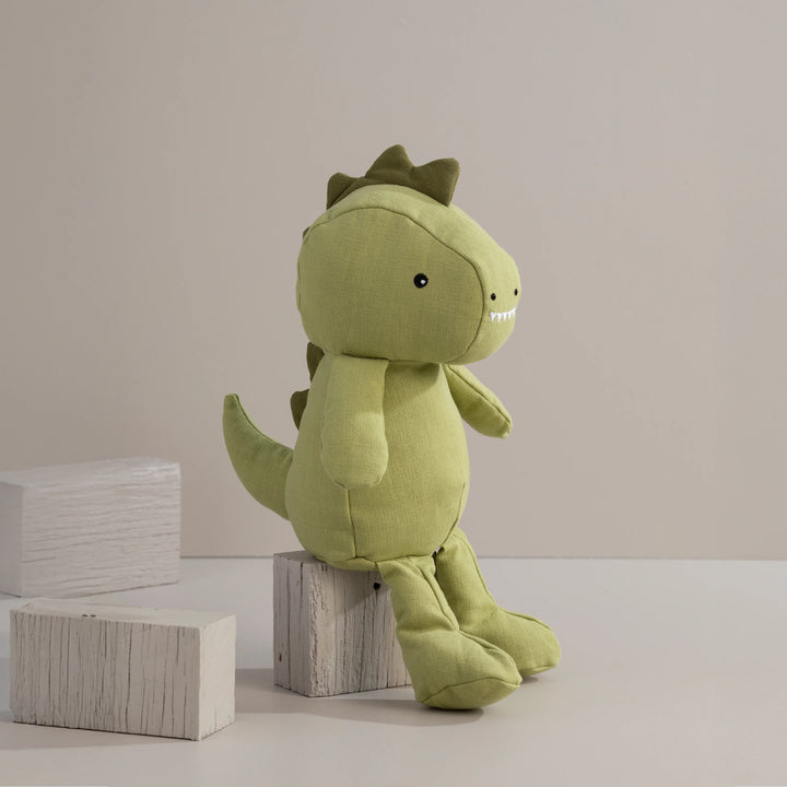 Linen Plush Toy - Large Dennis the Dinosaur