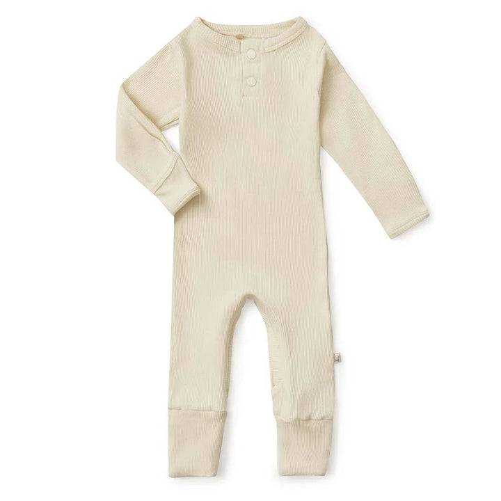 Snuggle Hunny Organic Ribbed Growsuit - Halo