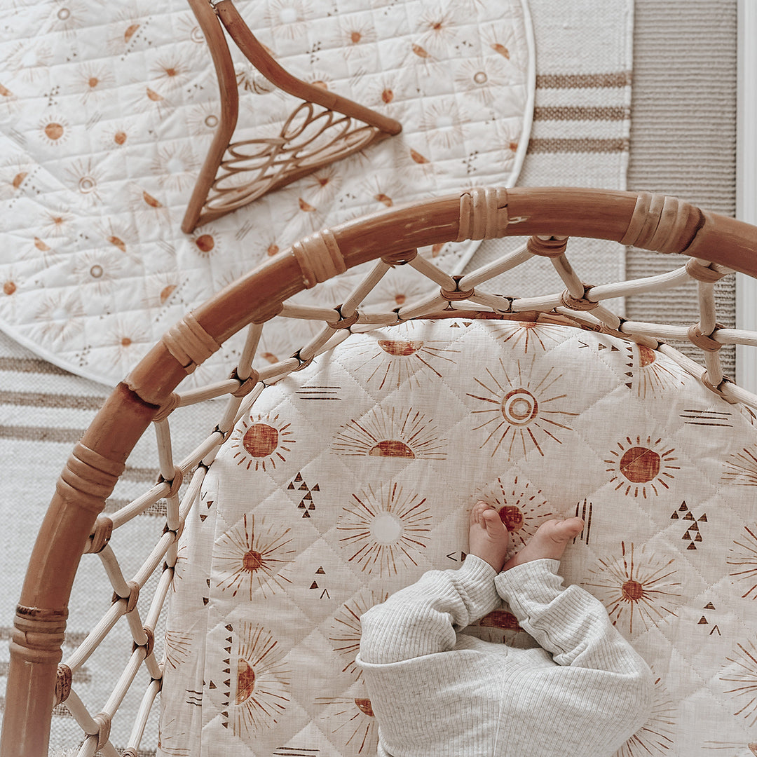 Bambella Waterproof Bassinet Sheet | Bohemian Sunshine