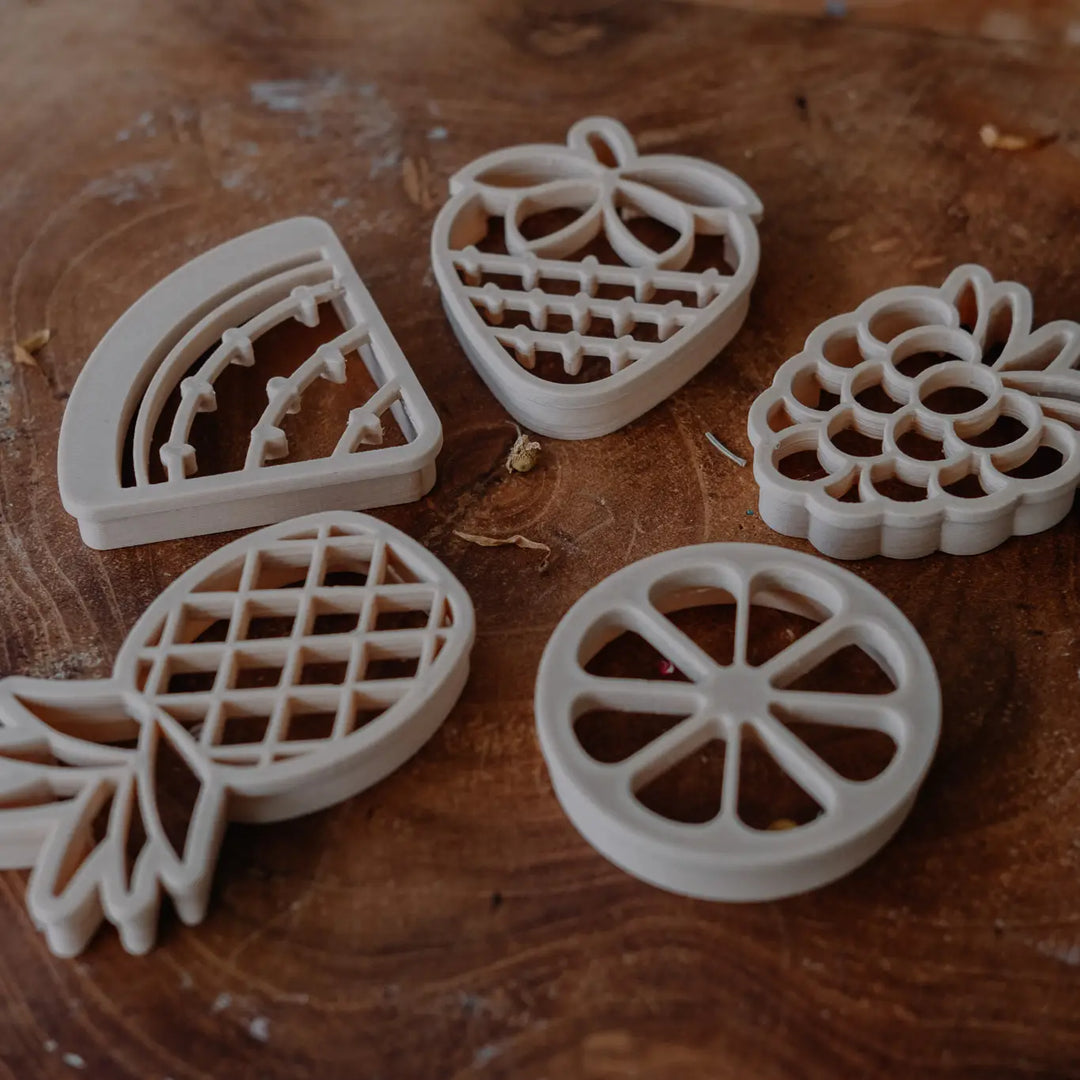 Mini Summer Fruit Playdough/Sensory Play Eco Cutter™ Set
