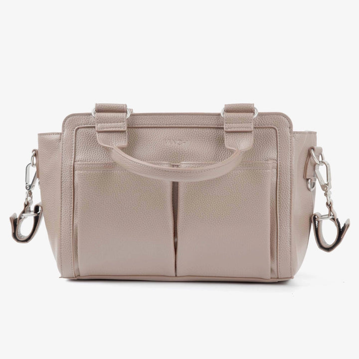Vanchi Amelia Convertible Nappy Bag/ Pram Caddy - Stone