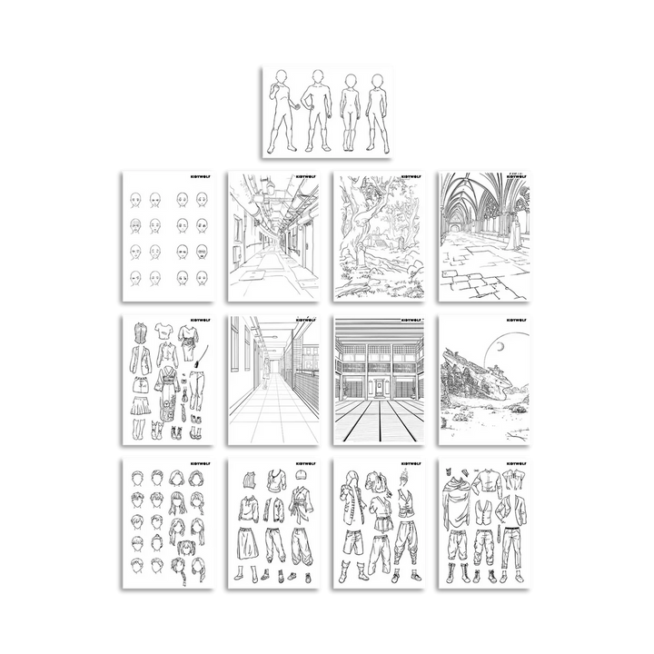 KIDYDRAW-PRO Portable LCD Drawing Tablet - Manga