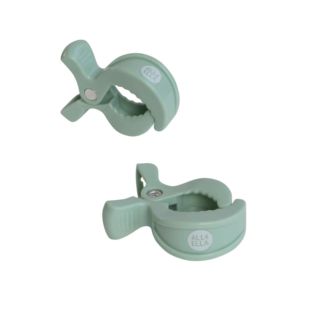 All4Ella Pram Pegs 2 Pack - Sage