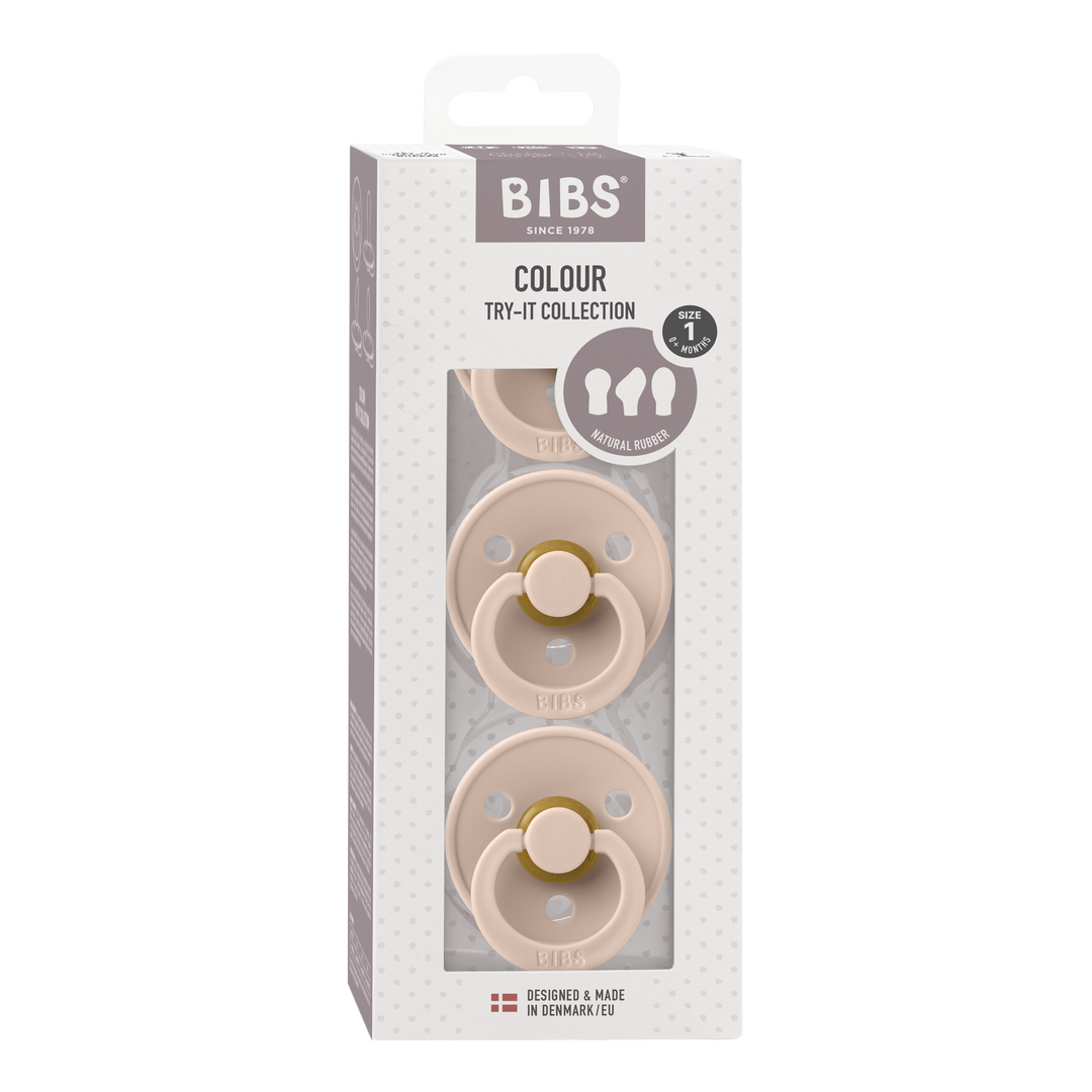 BIBS Latex Pacifier Try-It Collection 3 Pack