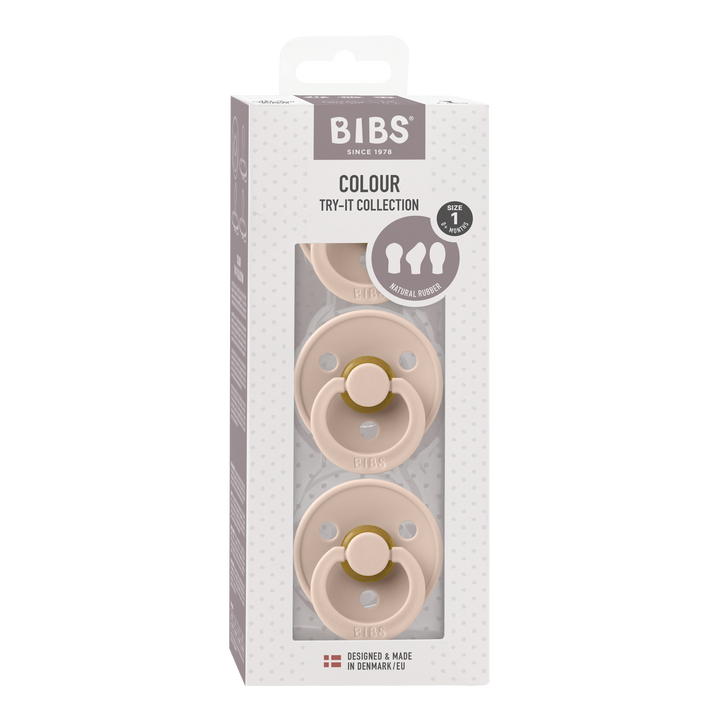 BIBS Latex Pacifier Try-It Collection 3 Pack