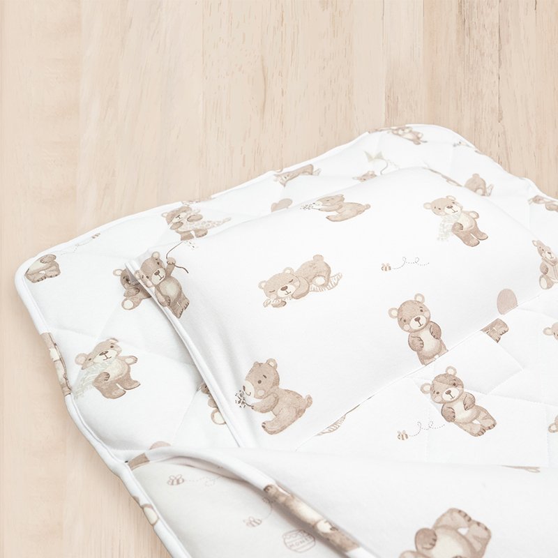 Deluxe Nap Mat Bedding Set - Cuddly Bear