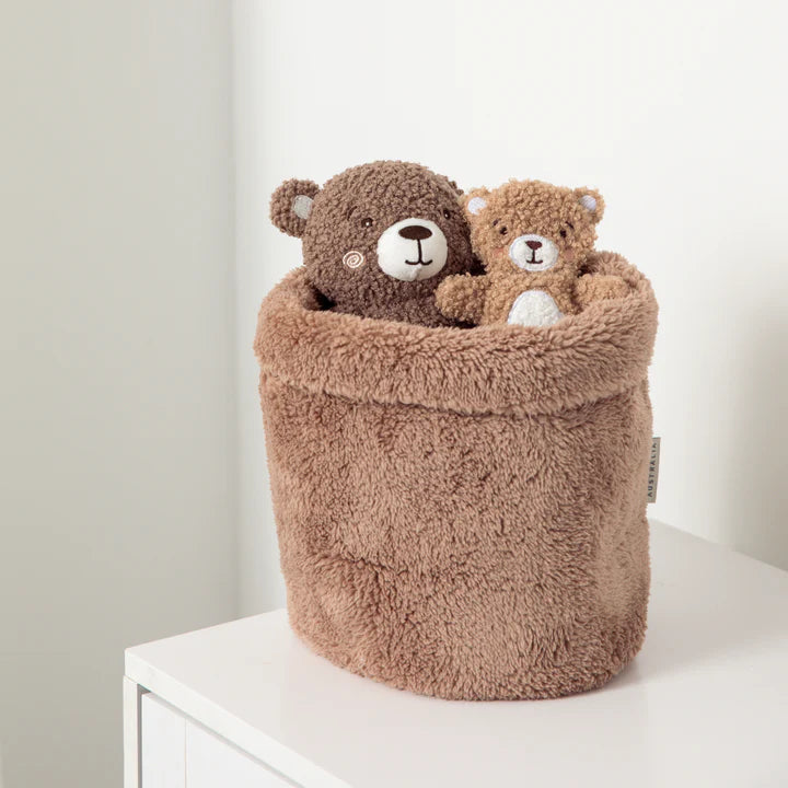 Sherpa Storage Basket - Cuddly Bear