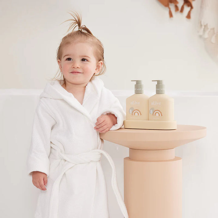 al.ive body Pear Baby Duo Wash & Body Lotion Tray Gift Set