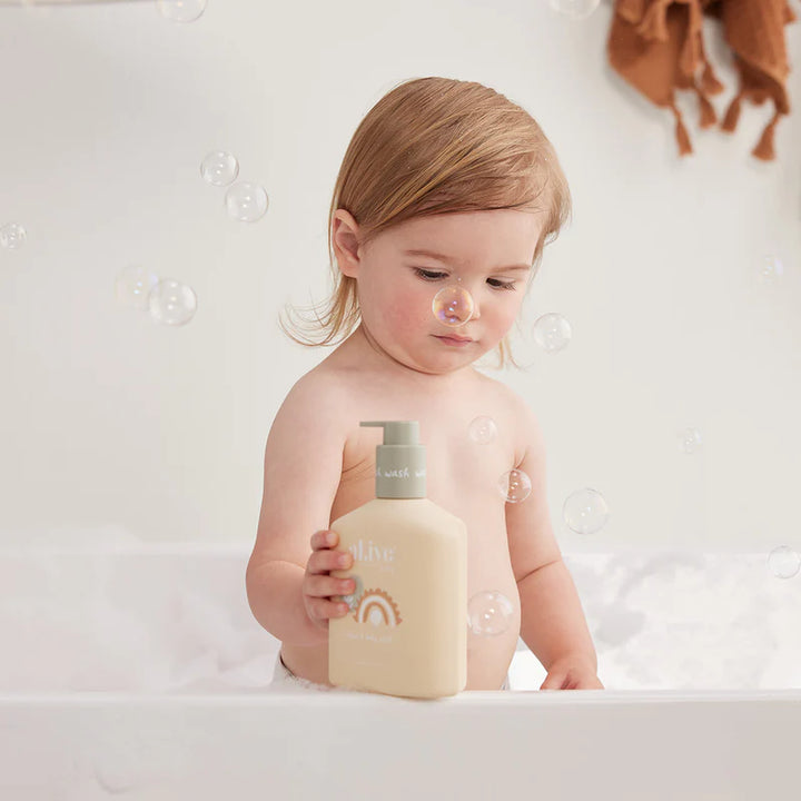 al.ive body Pear Baby Duo Wash & Body Lotion Tray Gift Set