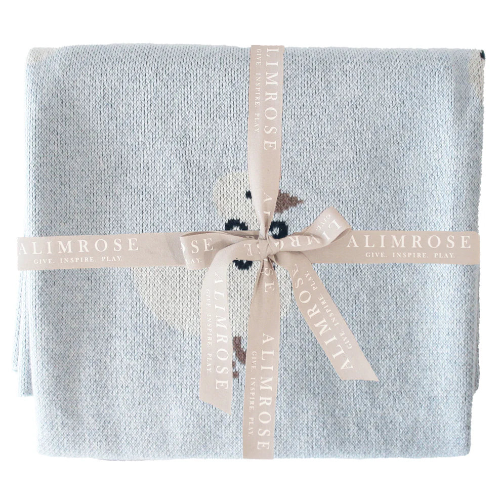 Alimrose Cotton Baby Blanket - Blue Duck