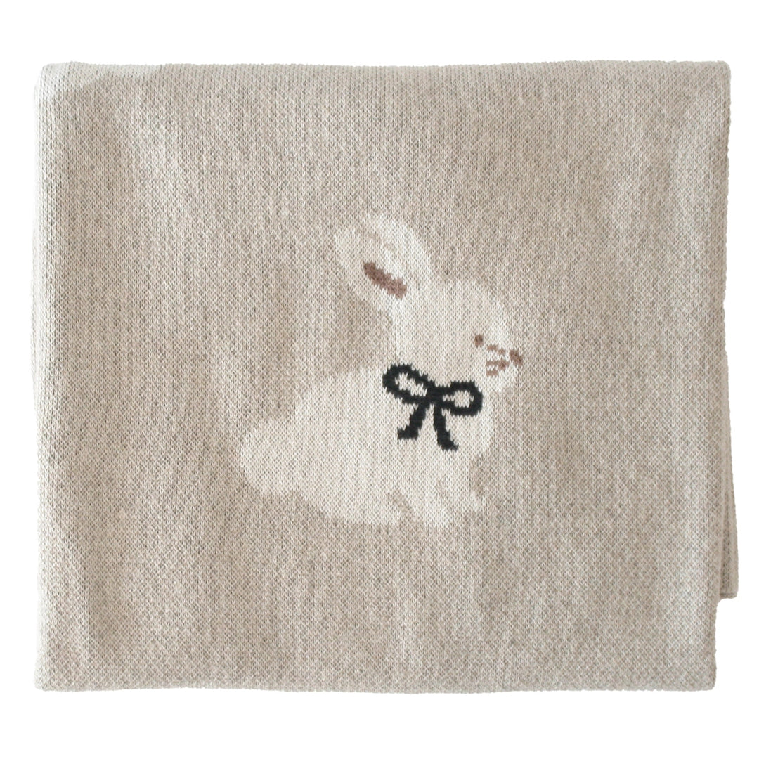 Alimrose Baby Bunny Blanket - Natural