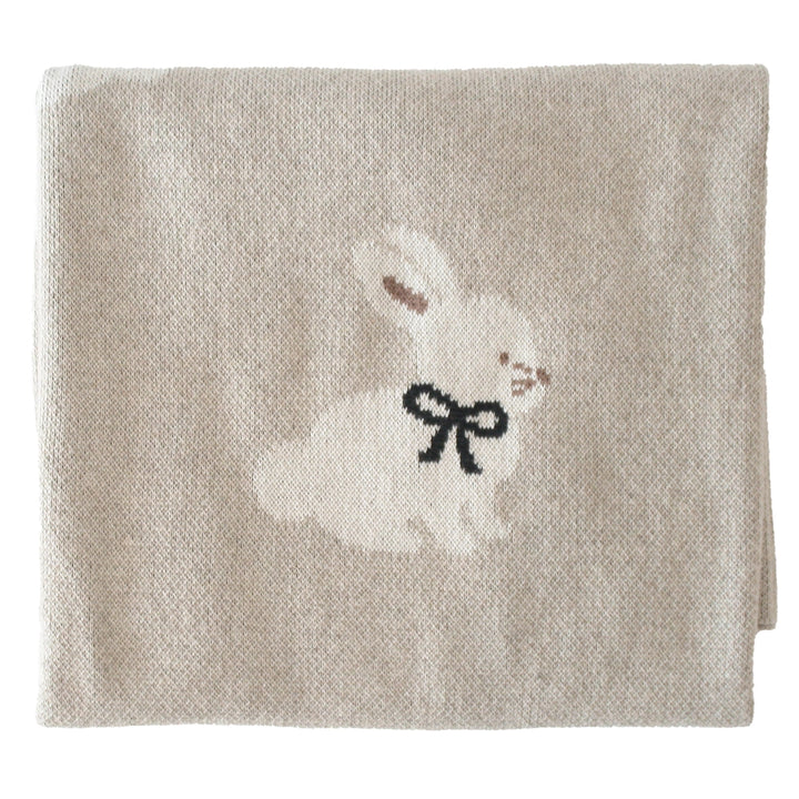 Alimrose Baby Bunny Blanket - Natural