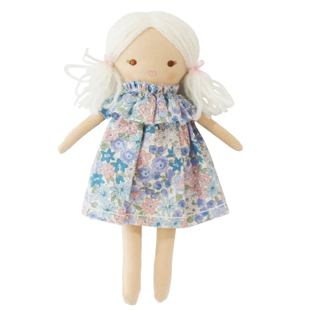 Alimrose Mini Matilda Asleep Awake 24cm Lilly Blue