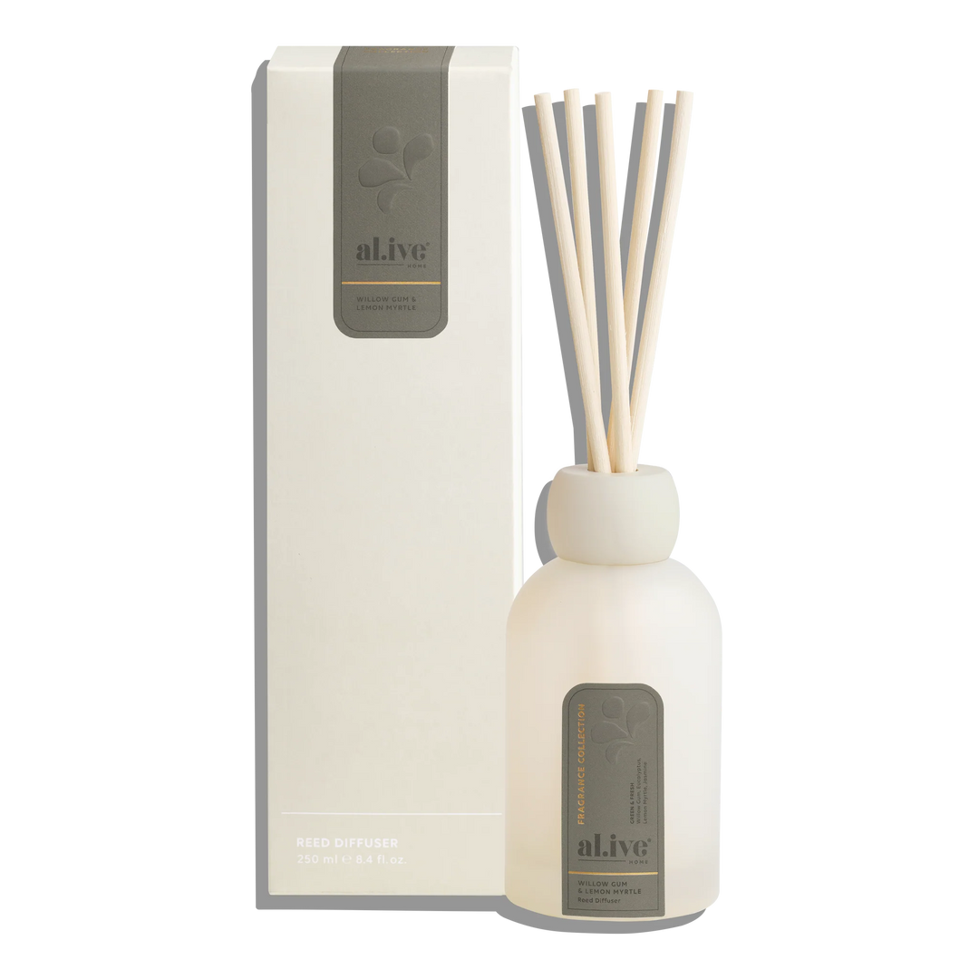 al.ive Reed Diffuser - Willow Gum & Lemon Myrtle
