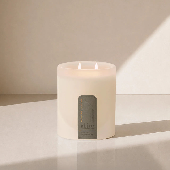 al.ive Soy Candle - Willow Gum & Lemon Myrtle