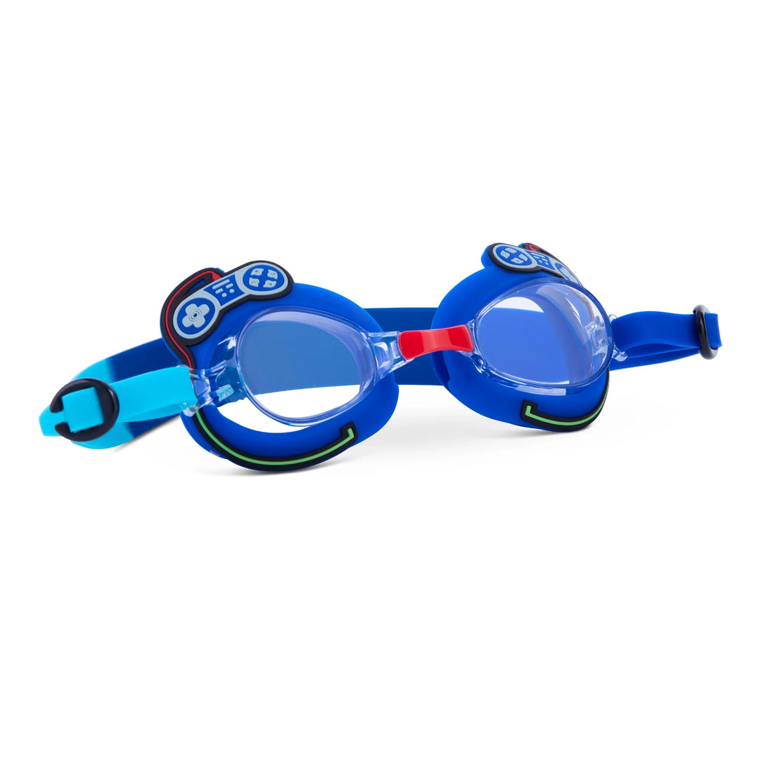 Aqua2ude Kids Swim Goggles | Mini Gamer Blue