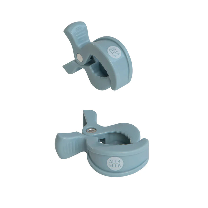 All4Ella Pram Pegs 2 Pack - Steel Blue