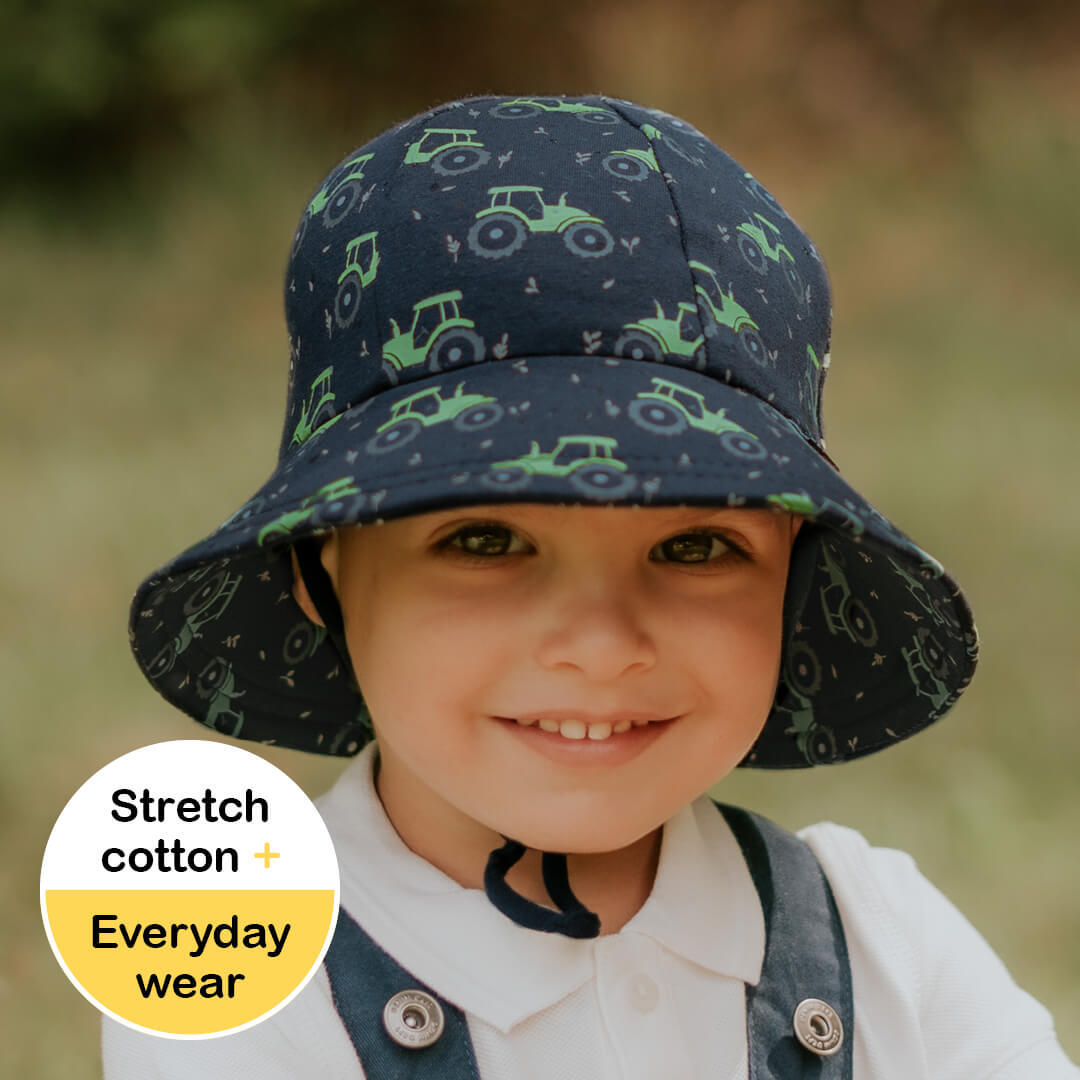 Bedhead Baby & Toddler Bucket Sun Hat - Tractor