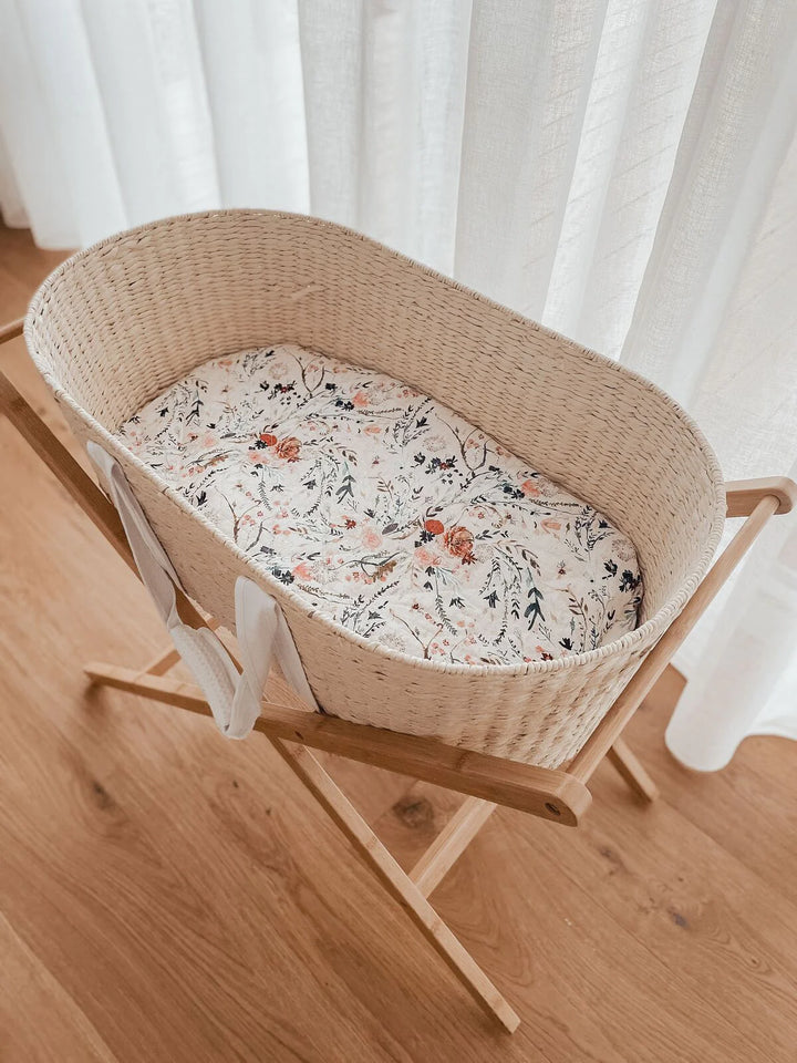 Bambella Waterproof Bassinet Sheet | Wildflowers