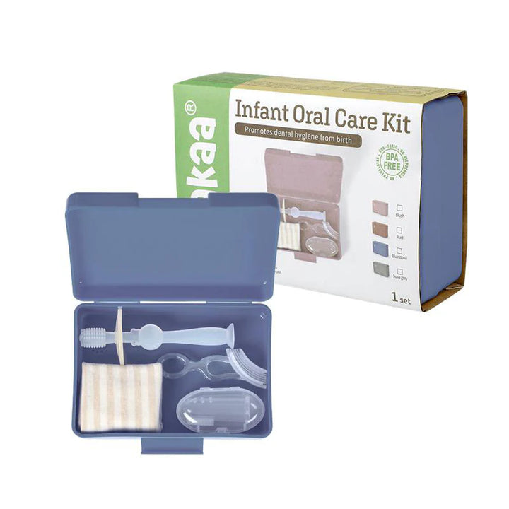 Haakaa 3 Stage Oral Care Set - Blue Stone