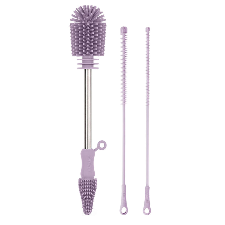 Haakaa Silicone Cleaning Brush Kit - Lavender