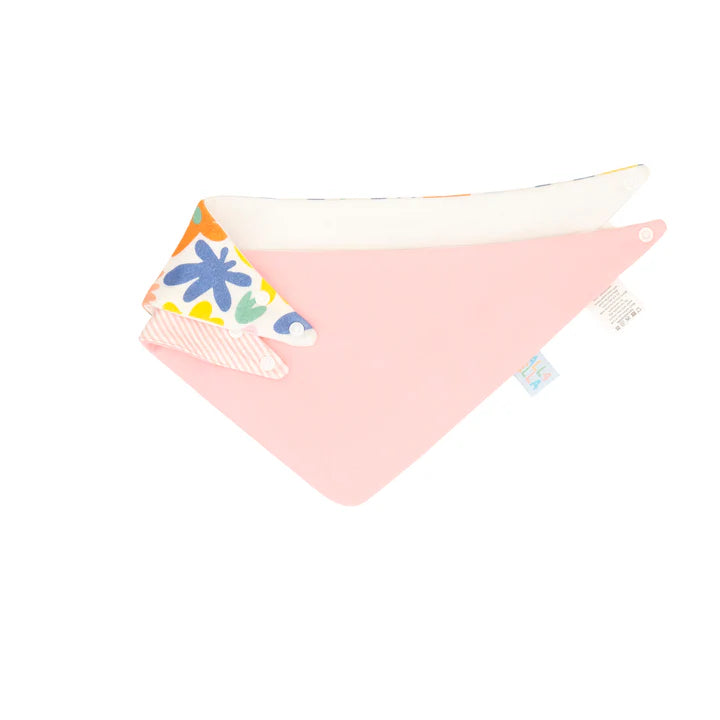 All4Ella Reversible Bandana Bibs 2 Pack - Bright Floral