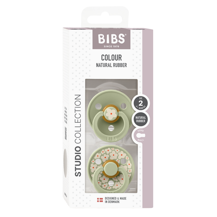 BIBS Studio Collection Jasmine Latex Round Dummies Twin Pack