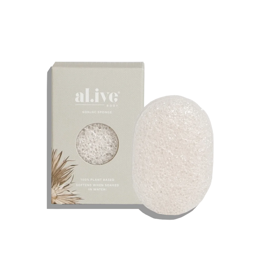 al.ive body Konjac Sponge - White