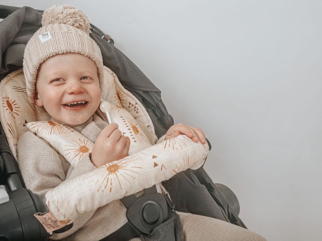 Bambella Designs Pram Bar Cover | Bohemian Sunshine