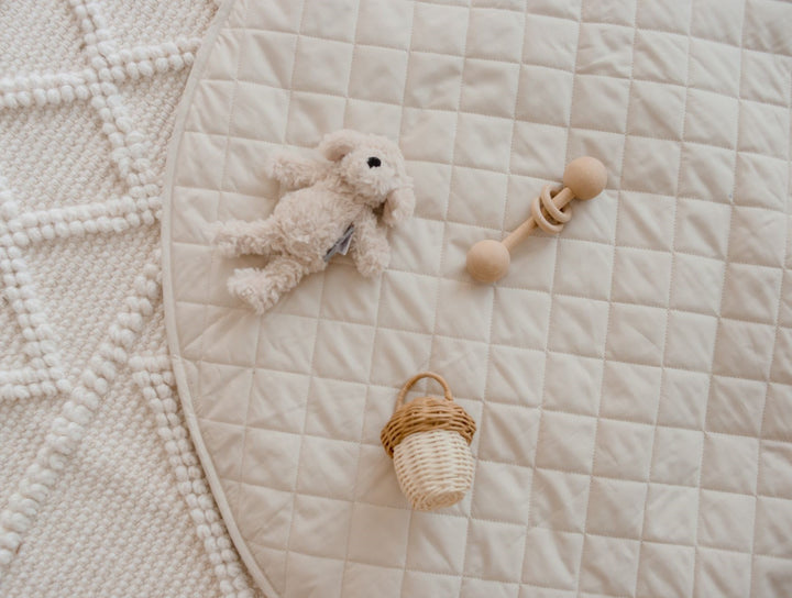 Bambella Designs Padded Waterproof Play Mat | Oat