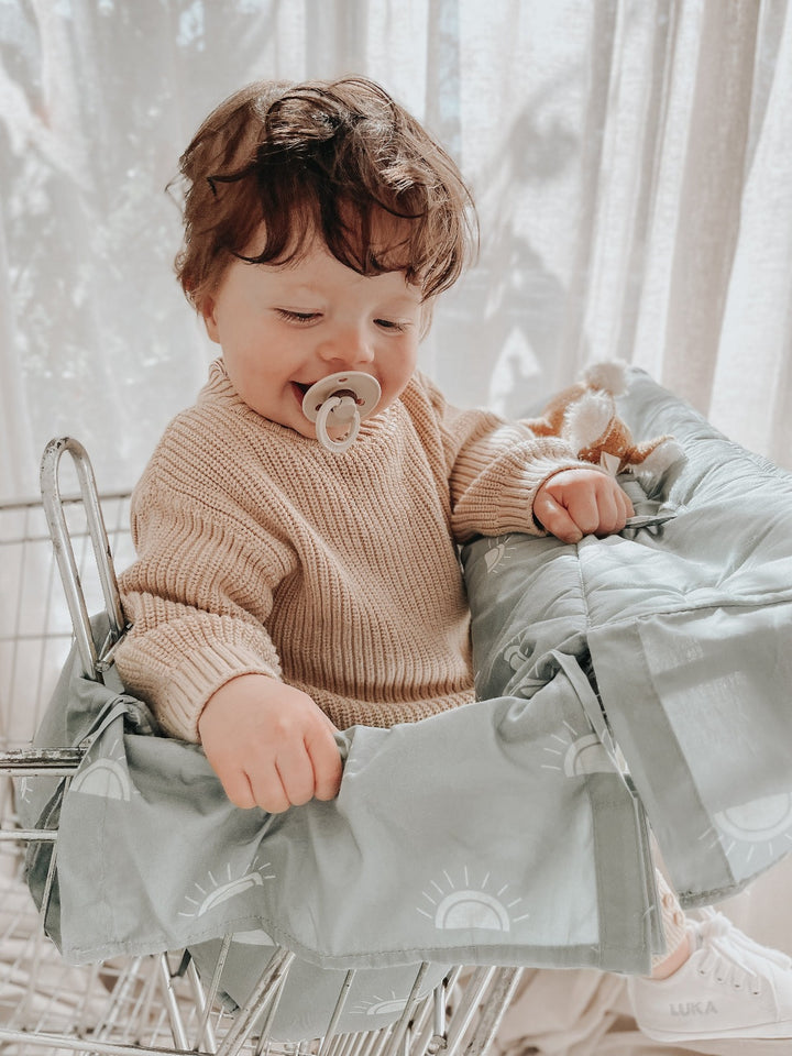 Bambella Designs Double Trolley Liner | Sage Sunshine
