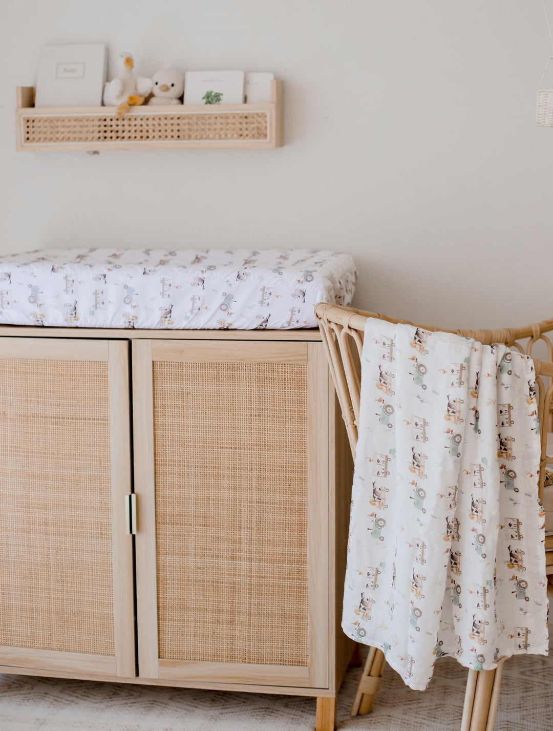 Bambella Bamboo Cotton Muslin Swaddle Wrap - Oakwood Farm