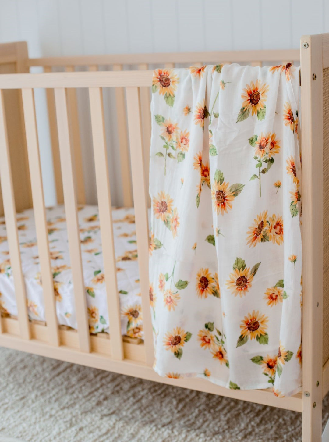 Bambella Bamboo Cotton Muslin Swaddle Wrap - Sunny Days