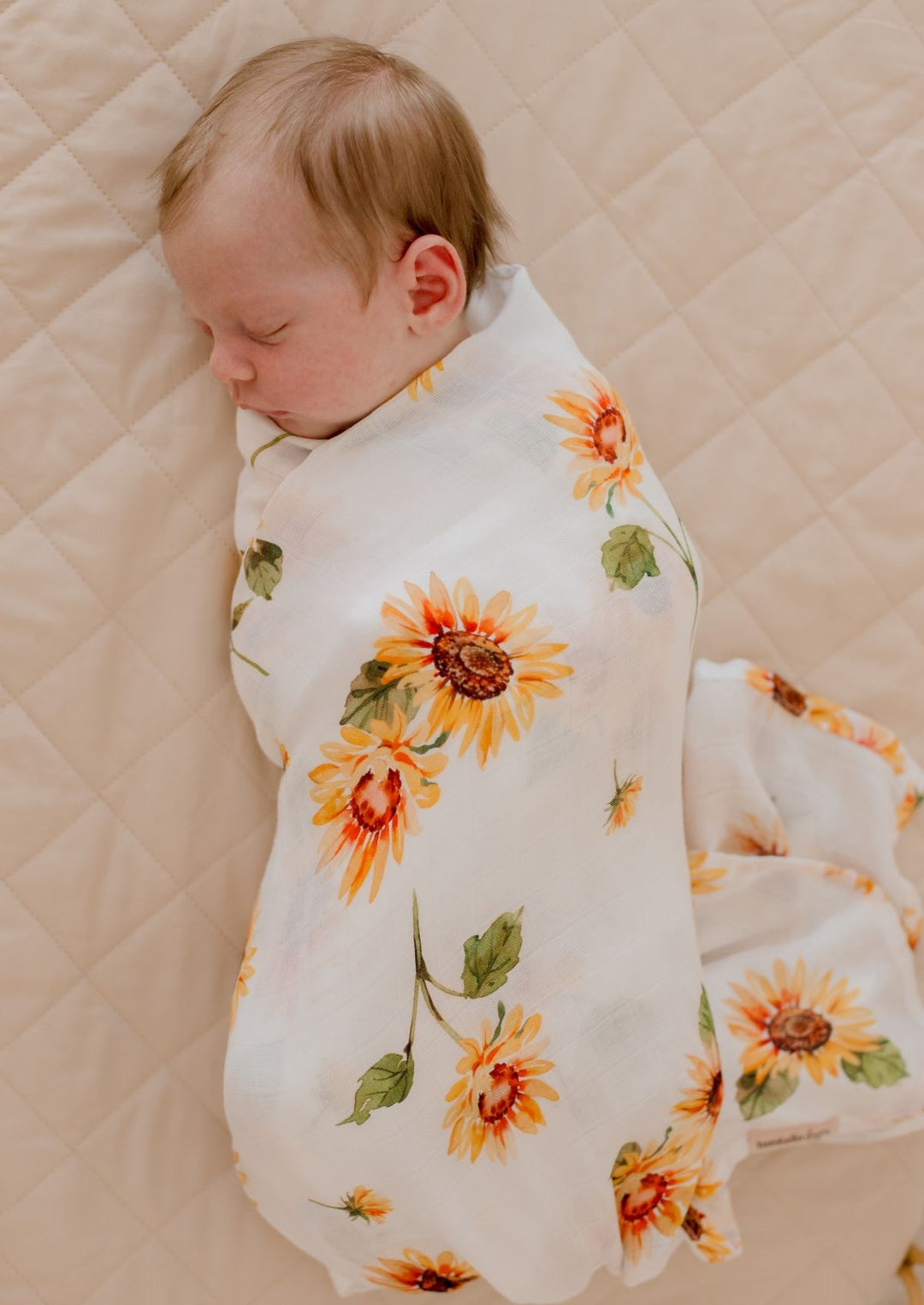Bambella Bamboo Cotton Muslin Swaddle Wrap - Sunny Days