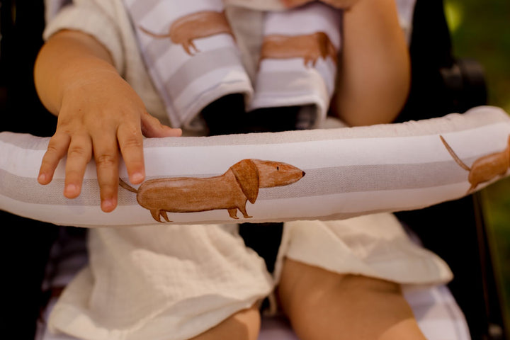 Bambella Designs Pram Bar Cover | Dachshund Days